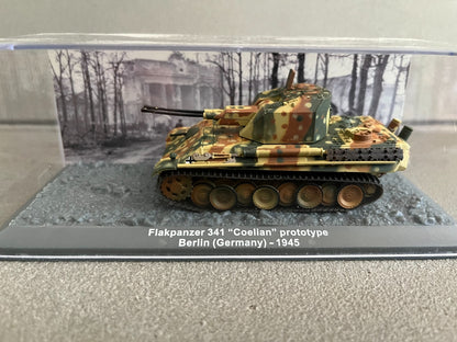 Miniature Militaire Char Tank Blindé Flakpanzer 341 Coelian Altaya 1/72