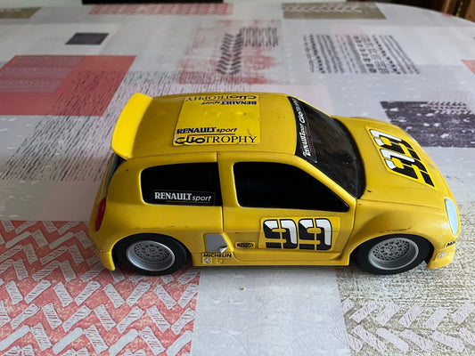 Ancien Jouet Plastique Voiture Miniature Renault Clio 2 Trophy 25cm