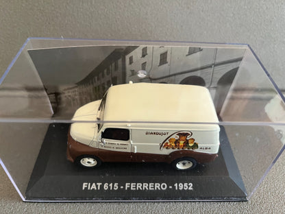 Voiture miniature Fourgon Camion Fiat 615 Ferrero 1952 au 1/43