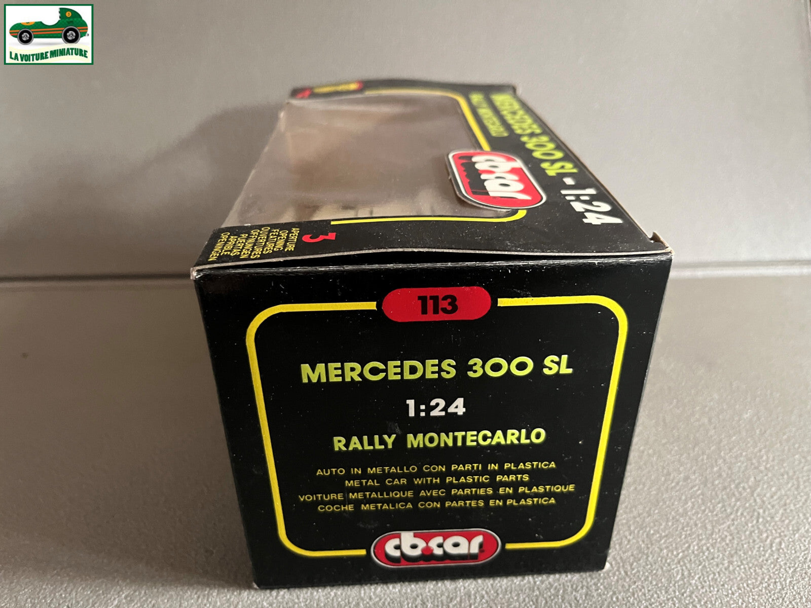 Ancienne Voiture miniature Mercedes 300 SL Rallye Monte Carlo CB Car au 1/24