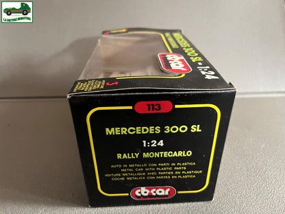 Ancienne Voiture miniature Mercedes 300 SL Rallye Monte Carlo CB Car au 1/24