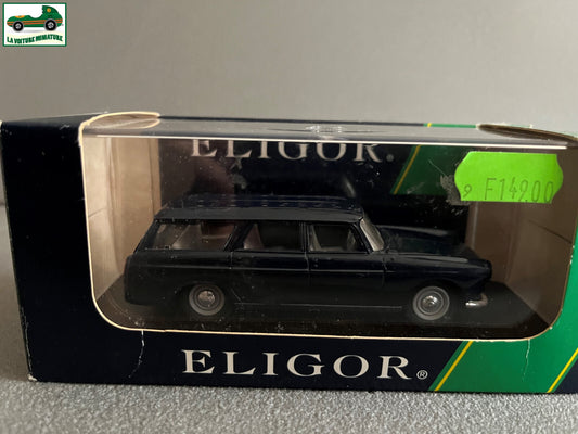 Voiture miniature Peugeot 404 Break Bleu Eligor France au 1/43