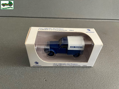 Voiture miniature Citroen 2 CV Fourgonnette 1952 Air France Norev au 1/43