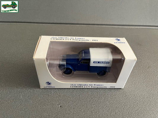 Voiture miniature Citroen 2 CV Fourgonnette 1952 Air France Norev au 1/43