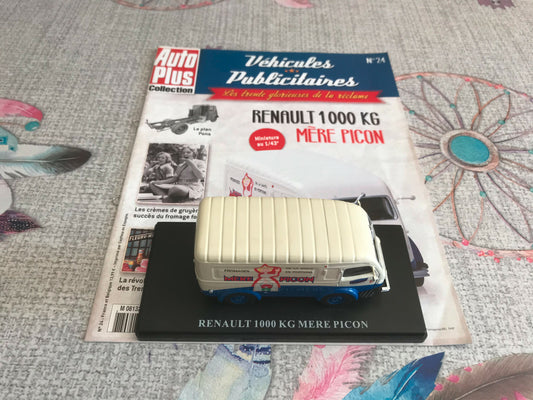 Voiture miniature Renault 1000 kg Mère Picon Auto Plus Hachette 1/43