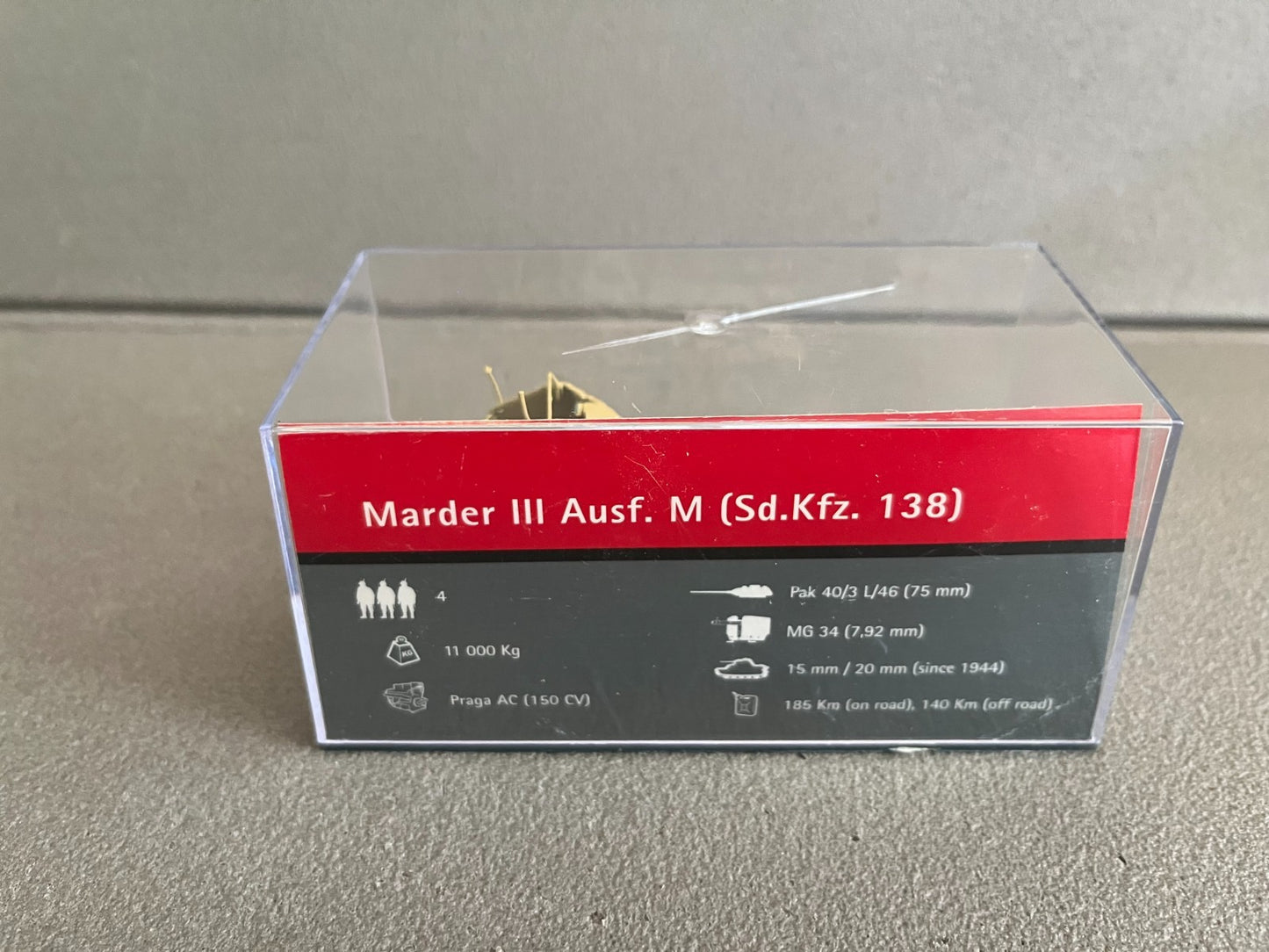 Miniature Militaire Char Tank Blindé Marder III Ausf. M Altaya 1/72