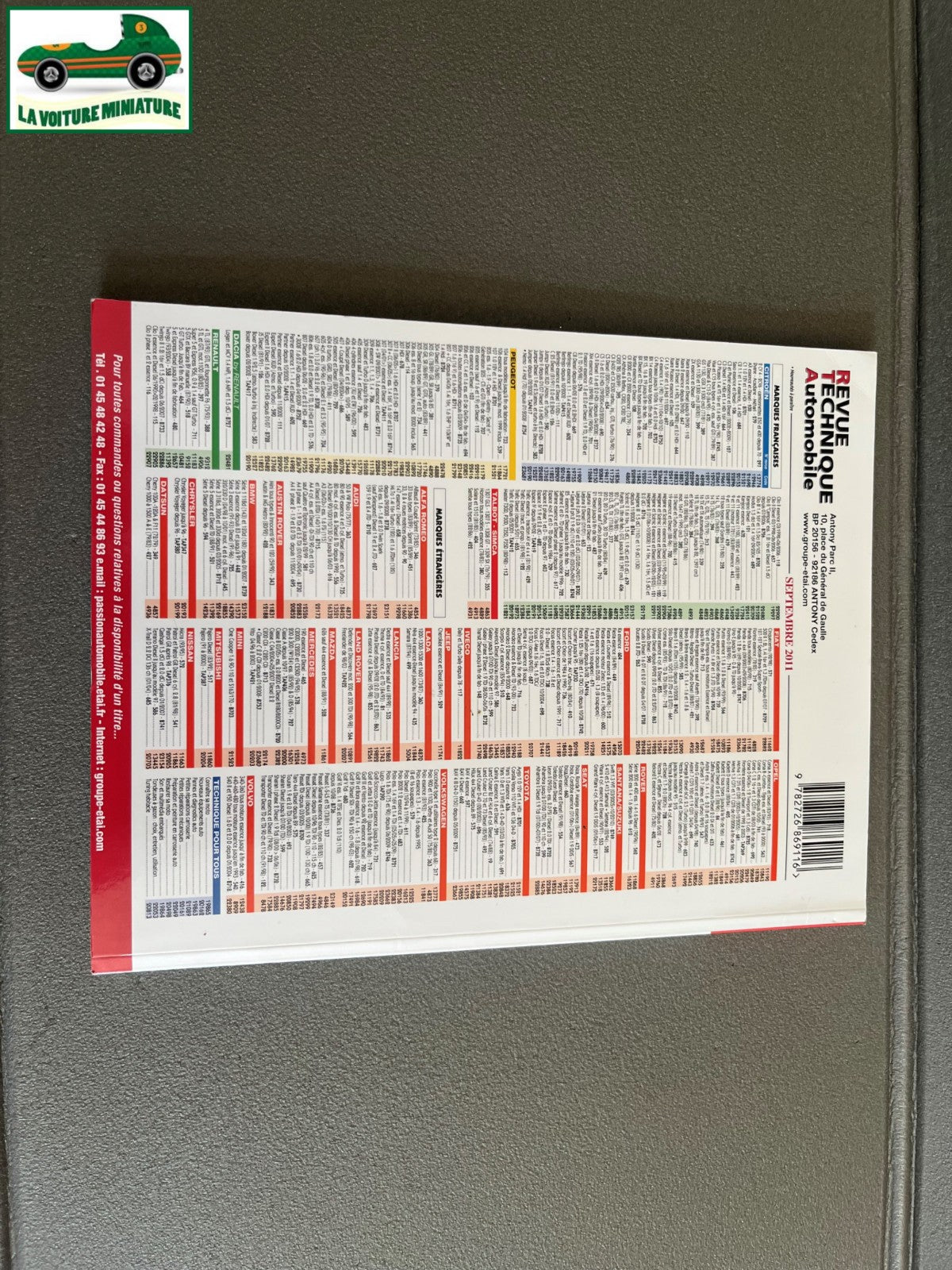 Livre Revue Technique Automobile Toyota Yaris