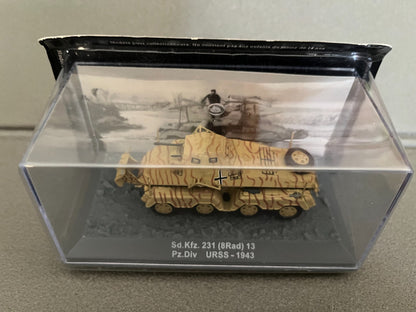 Miniature Militaire Char Tank Blindé Sd.Kfz. 231 8Rad 13 URSS 1943 Altaya 1/72