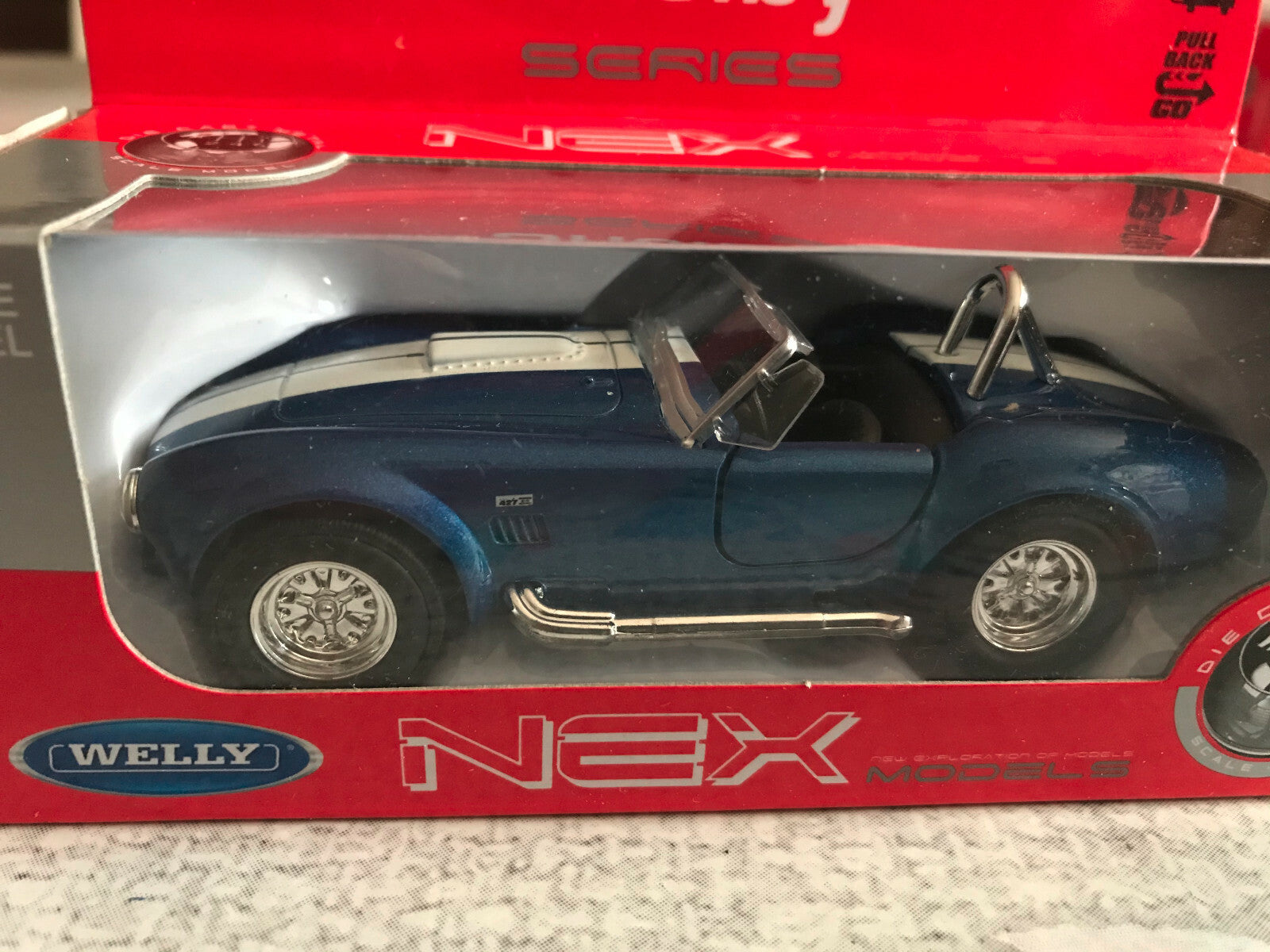 Voiture miniature 1965 Cobra 425 S/C Welly 1/34 - 1/36 - 1/39