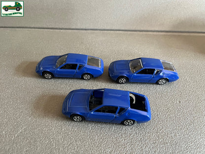 Ancienne Miniature Voiture Lot de 3 Renault Alpine Norev Jet Car au 1/43 Pièces