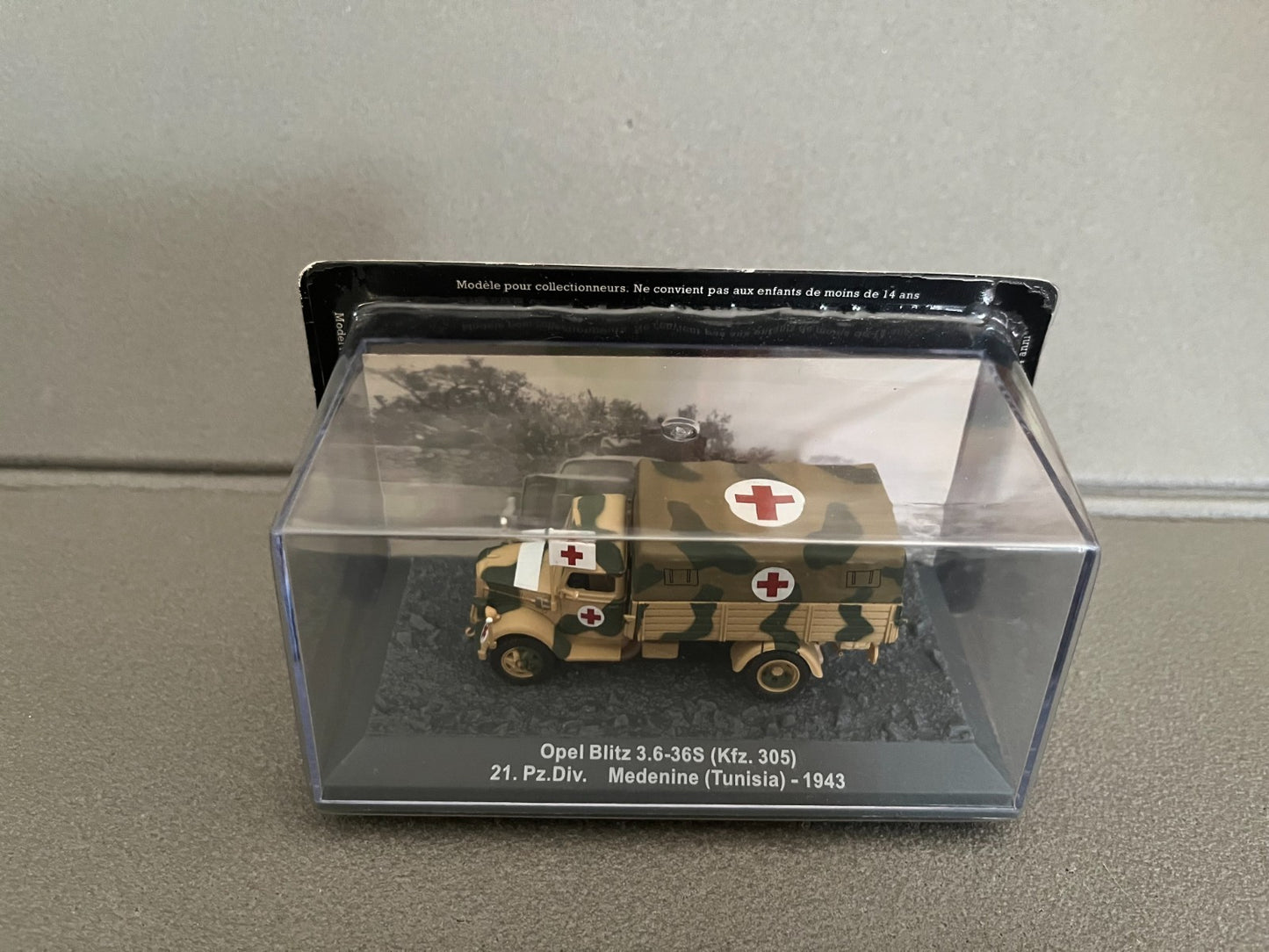 Miniature Militaire Char Tank Blindé Camion Opel Blitz 3.6-36S 1943 Altaya 1/72