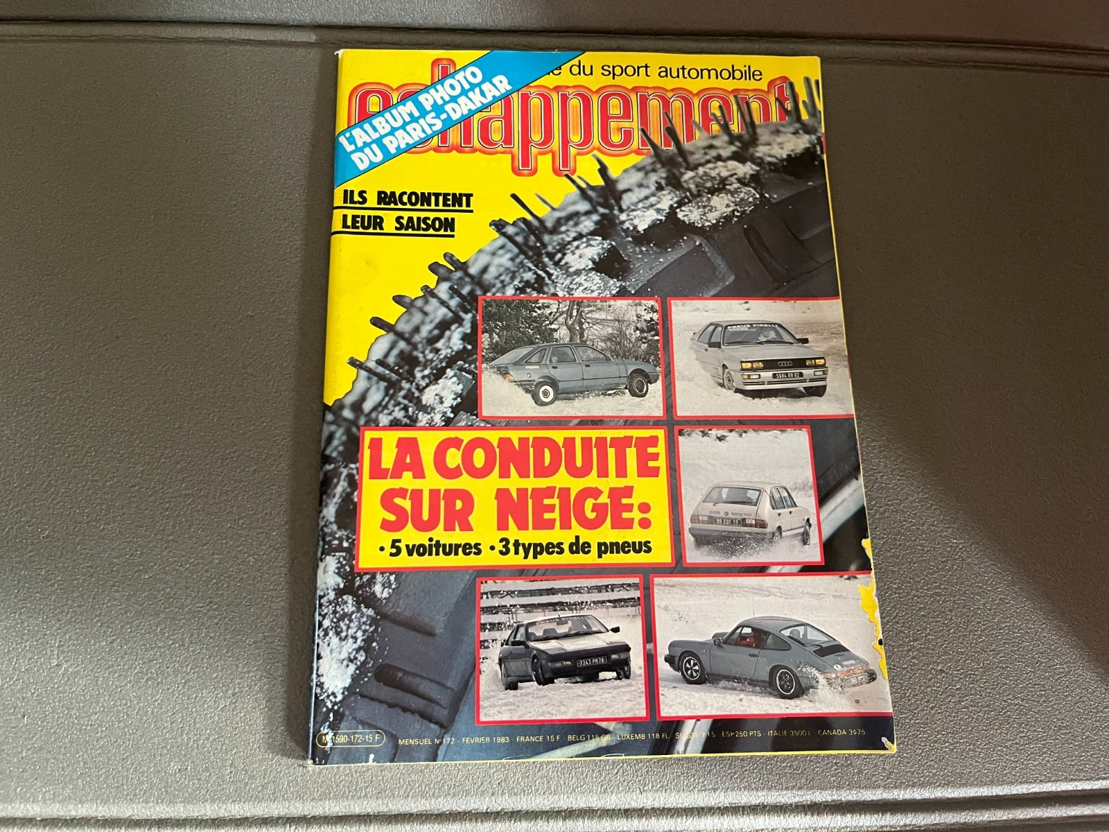 Livre Revue Voiture Automobile Album Photo Paris Dakar Echappement N°172