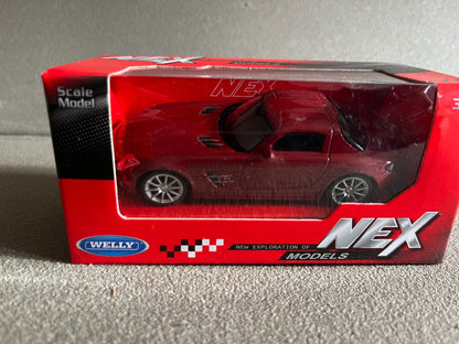 Voiture Miniature Mercedes SLS AMG Welly au 1/43