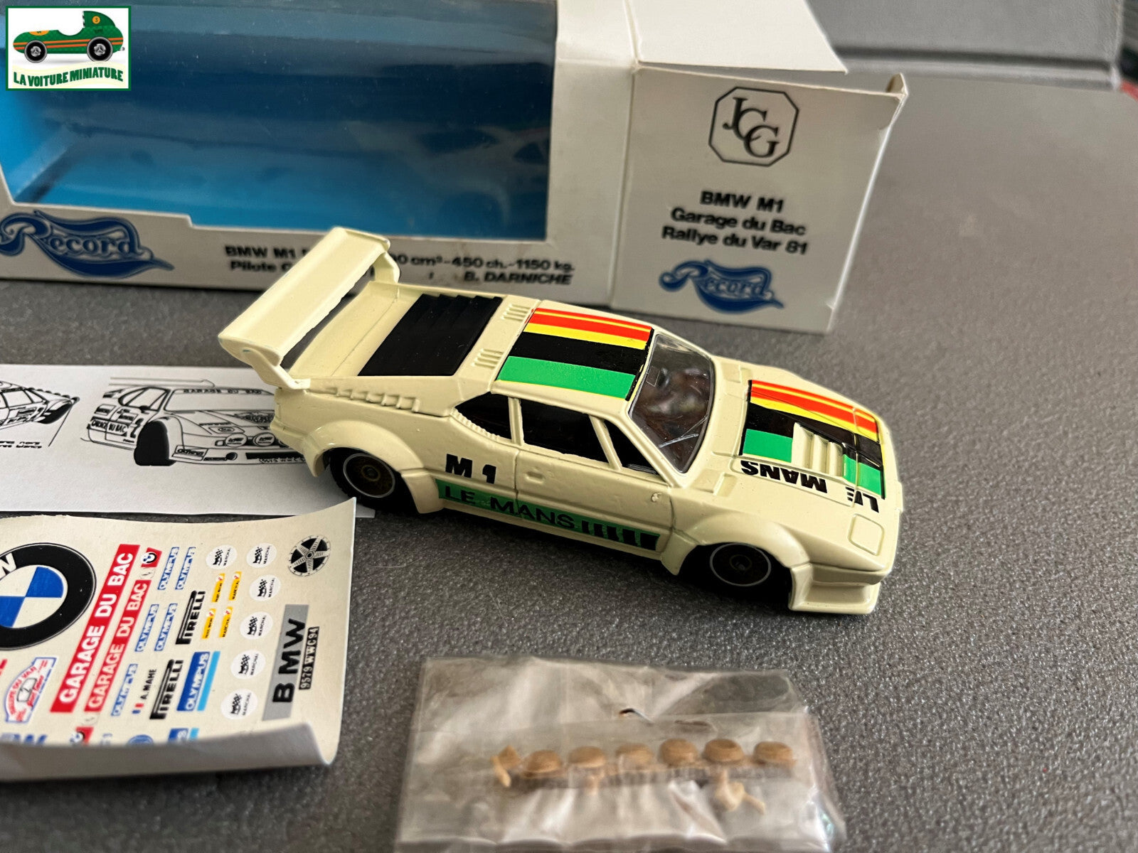 Voiture miniature Kit BMW M1 Garage du Bac Rallye du Var Record Solido 1/43