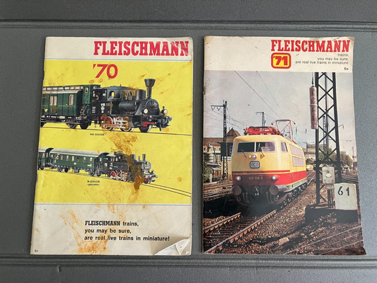 Lot Livre Revue Modélisme Ferroviaire Catalogue Catalogue Fleischmann 70 71