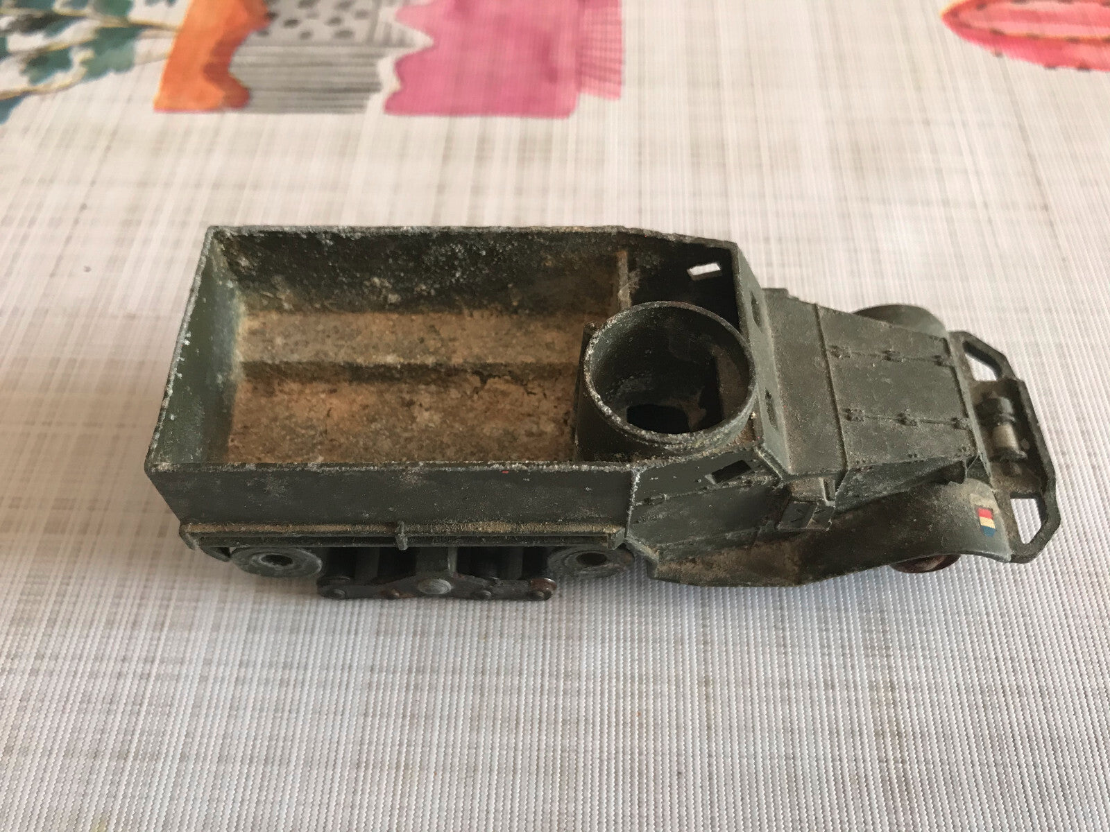 Ancienne Voiture Miniature Dinky Toys Armée 822 Half Track Meccano France Epave
