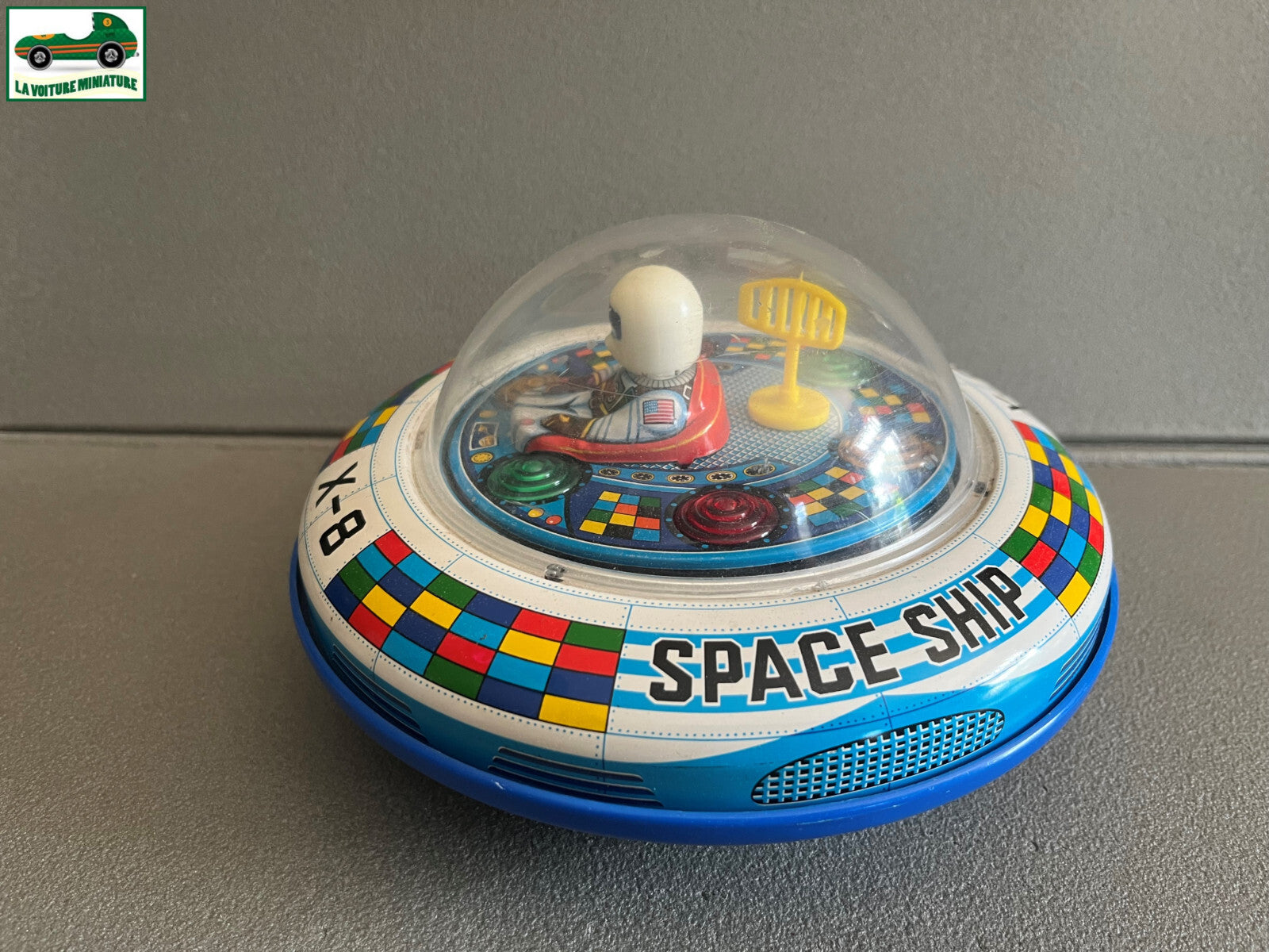 Jouet Ancien à Pile Vaisseau Spacial Space Ship X-8 TM Made in Japan Vintage