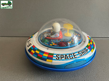 Jouet Ancien à Pile Vaisseau Spacial Space Ship X-8 TM Made in Japan Vintage