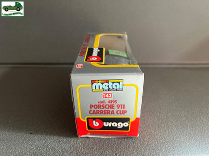 Voiture miniature Burago Porsche 911 Carrera Cup cod 4195 au 1/43