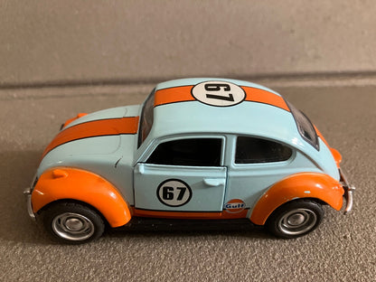 Voiture Miniature friction Volkswagen Coccinelle Cox Gulf 67 au 1/32 1/36
