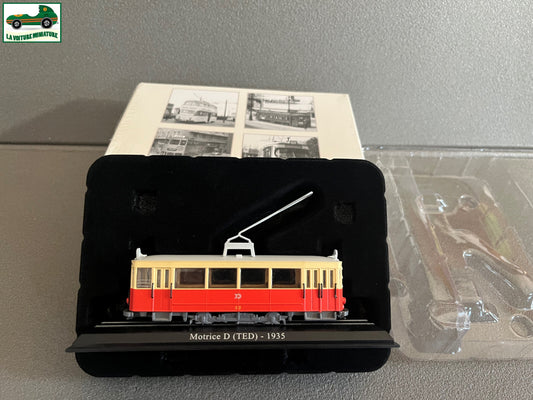 Voiture Miniature Tramway Motrice D TED 1935 Ixo Atlas au 1/87