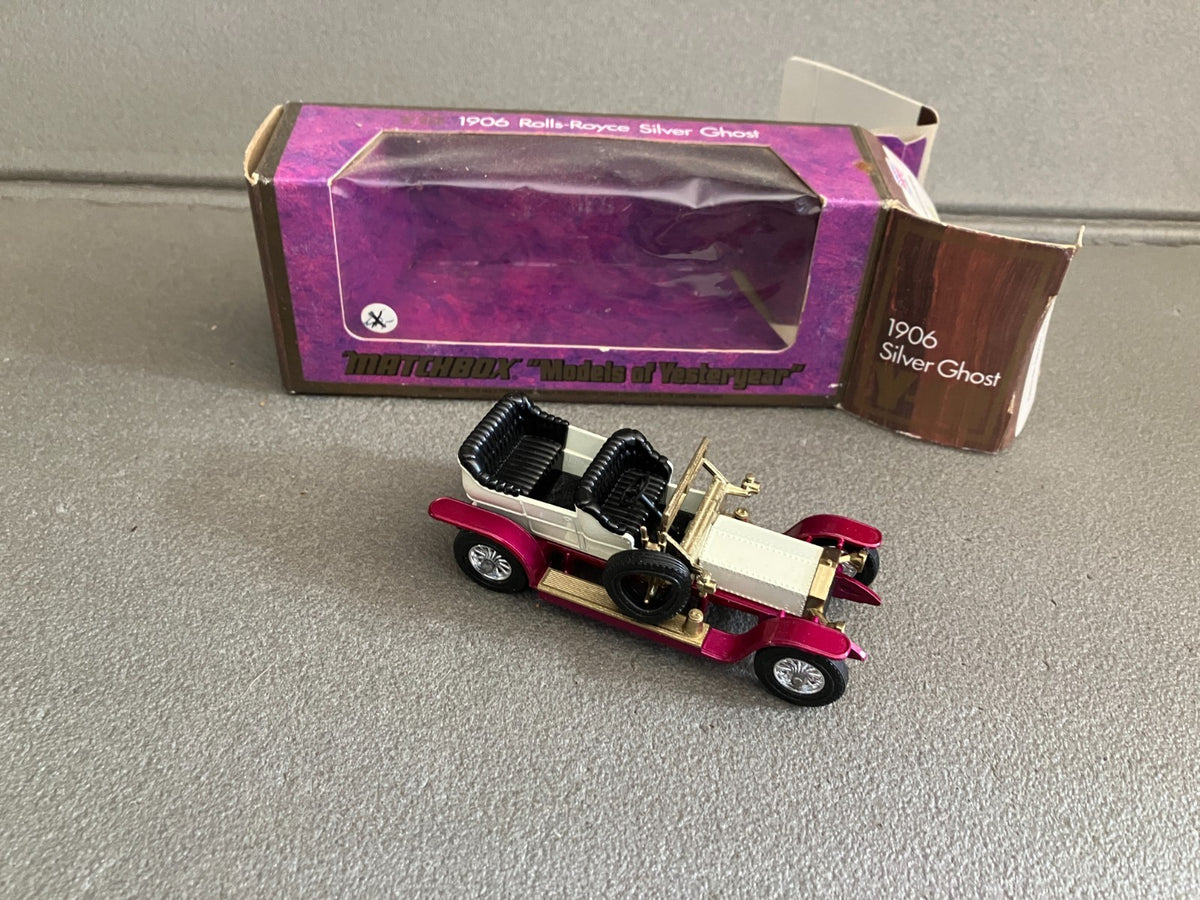 Ancienne Voiture Miniature 1906 Rolls Royce Silver Ghost Matchbox 1/51