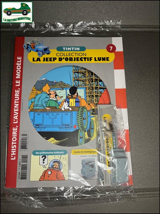 Voiture miniature Maquette Tintin Jeep D'Objectif Lune Hachette N°7 au 1/8