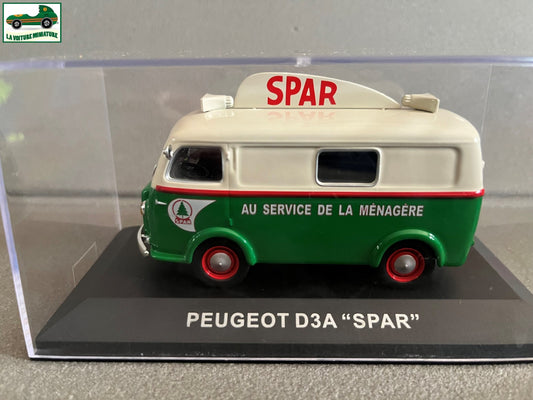 Voiture Miniature Camion Publicitaire Peugeot D3A Spar au 1/43