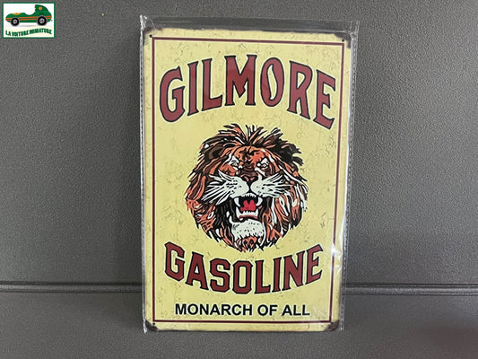 Plaque Métal Voiture Automobile Garage Huile Moteur Gilmore 20 x 30 cm