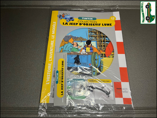 Voiture miniature Maquette Tintin Jeep D'Objectif Lune Hachette N°17 au 1/8