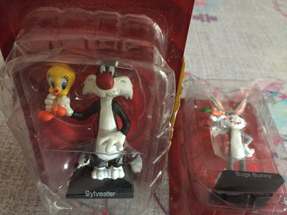 Lot Figurine Plomb Looney Tunes Warner Bros Titi Grosminet Bugs Bunny Plombs 9cm