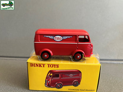 Voiture miniature Fourgon Tolé Peugeot Esso 25 BR Deagostini Dinky Toys 1/43