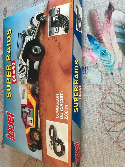 Circuit Ancien Voiture Jouef Super Raids 4x4 Jeep Ref 7508 Speedking 5 6 Volts 
