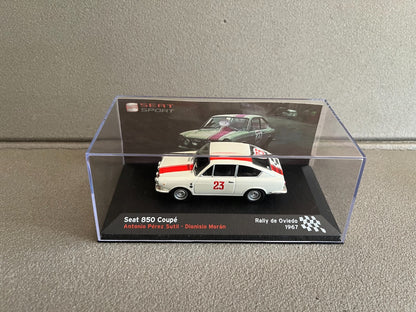 Voiture Miniature Seat 850 Coupé Rallye de Oviedo 1967 au 1/43