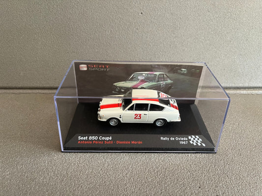 Voiture Miniature Seat 850 Coupé Rallye de Oviedo 1967 au 1/43