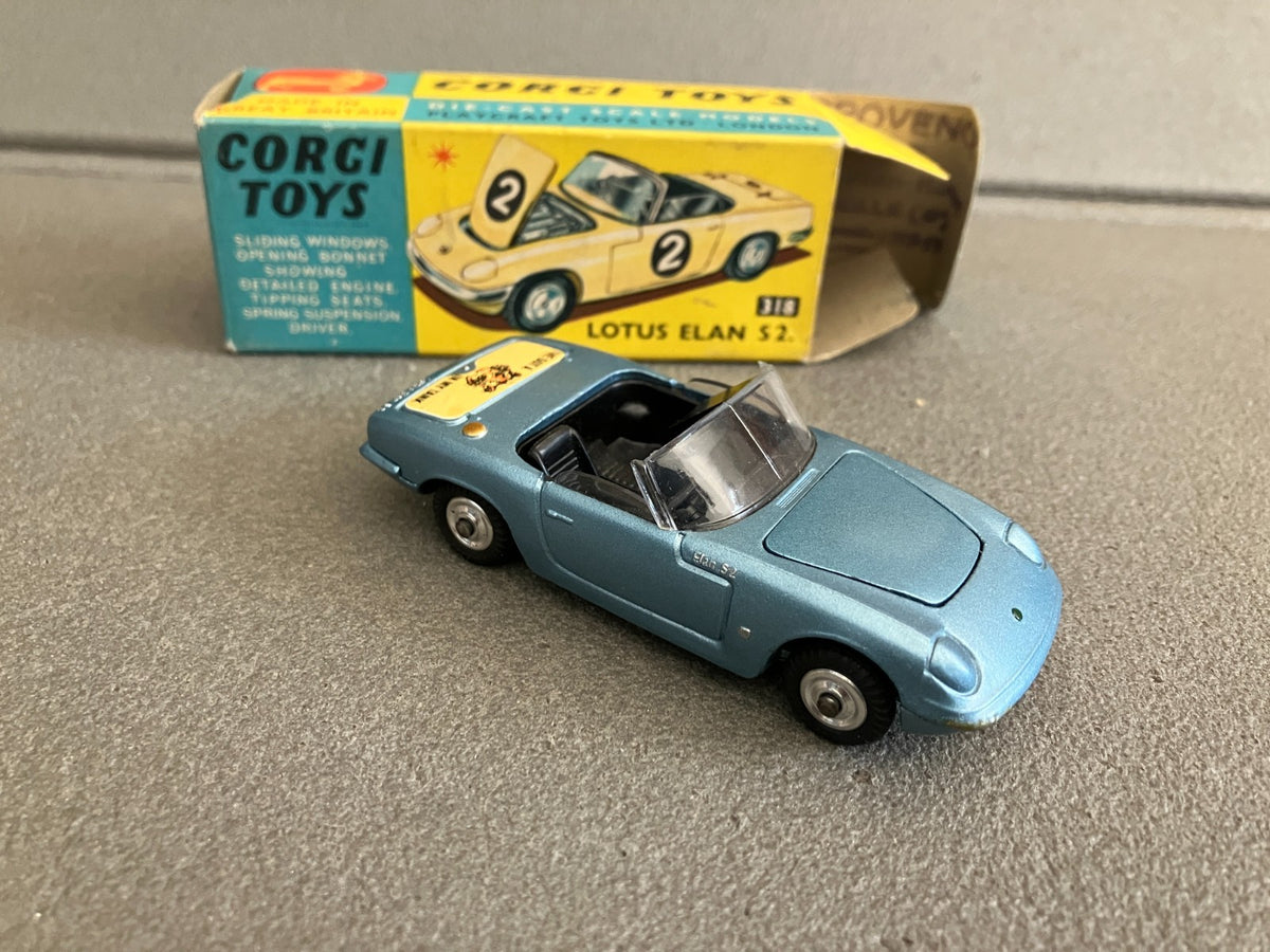 Ancienne Voiture Miniature Lotus Elan 318 Corgi Toys England 1/43