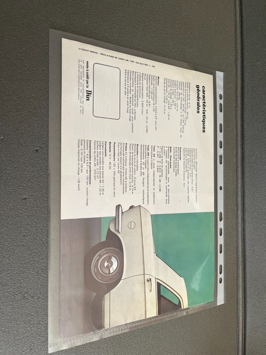 Ancien Dépliant Brochure Documentation Automobile Peugeot 204