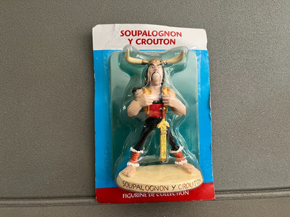 Figurine de Collection Astérix Obélix Soupalognon y crouton Plastoy Atlas