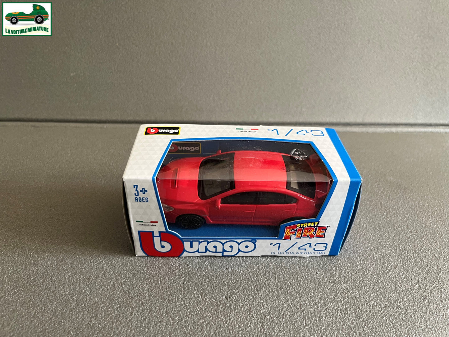 Voiture Miniature Subaru WRX STI 2017 Burago Street Fire au 1/43
