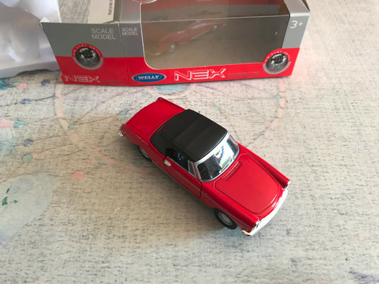 Voiture miniature Peugeot 404 Cabriolet Cabrio Welly 1/34 - 1/36 - 1/39