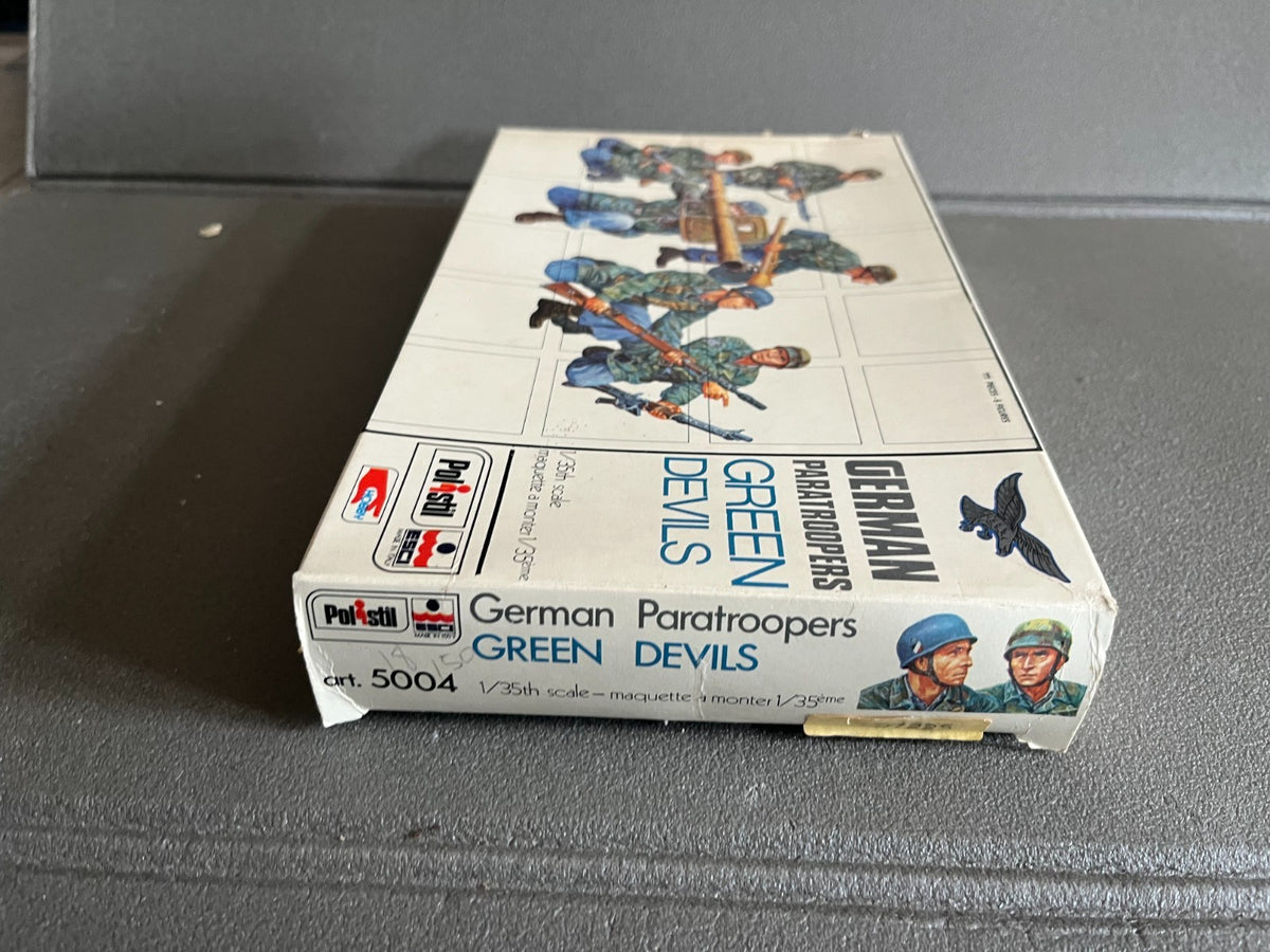 Maquette Militaire Figurine Soldat German Green Devils Paratrooper Polistil 1/35