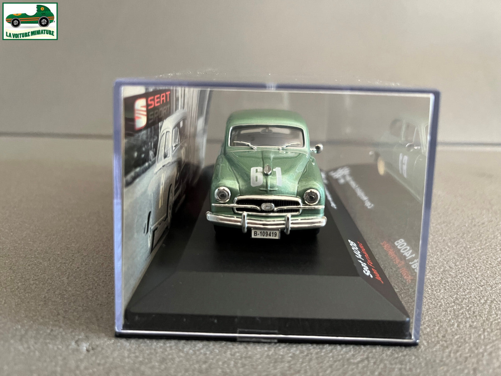 Voiture Miniature Seat 1400B Copa Montjuich Coches Sport 1957 Rallye au 1/43