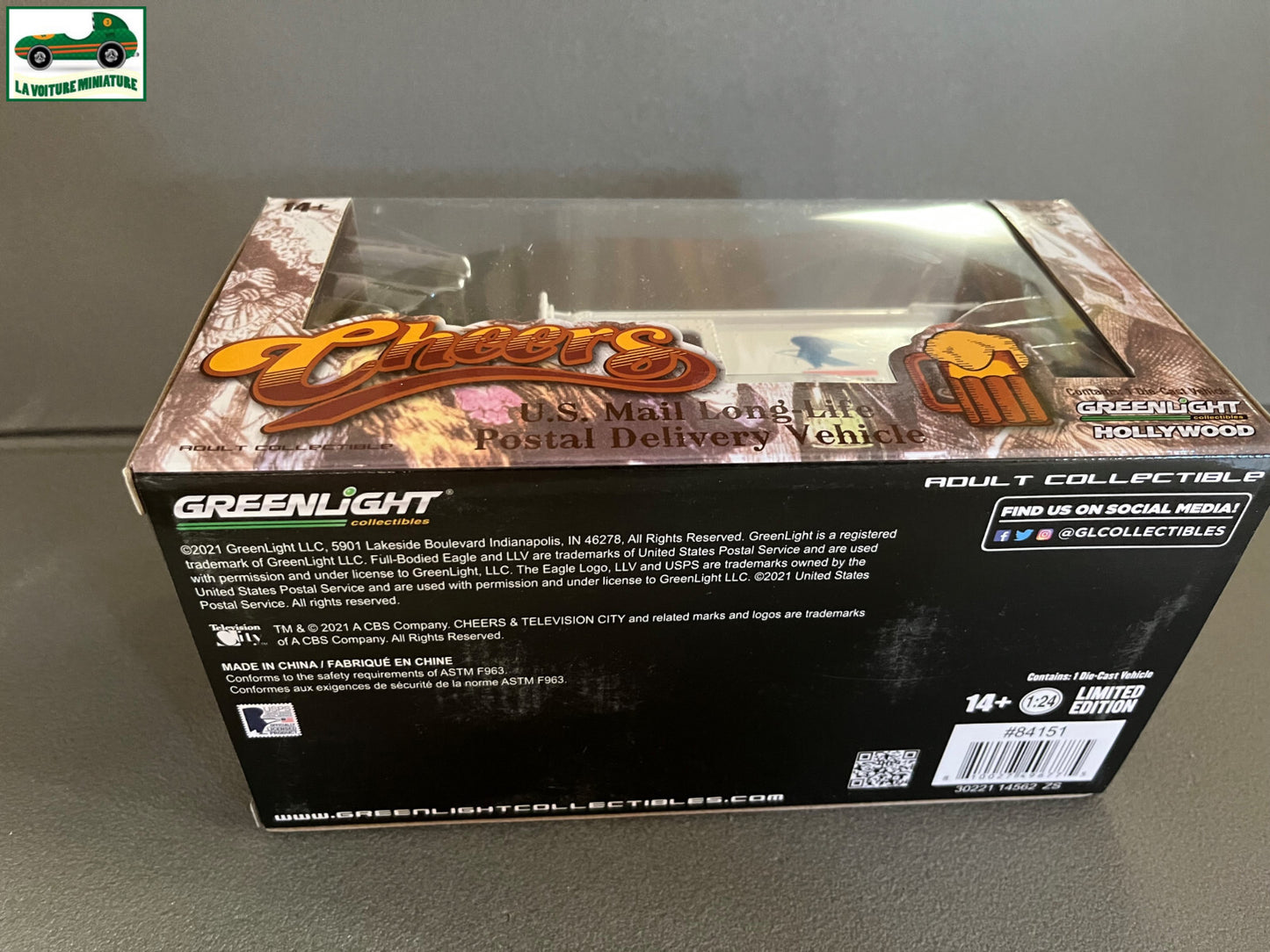 Voiture Miniature U.S Mail Postal Delivery Vehicule Cheers Greenlight 1/24