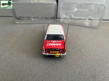 Voiture Miniature Peugeot 404 Tour de France 1968 Vélo Norev au 1/43