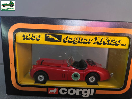 Ancienne Miniature Voiture Corgi Toys Jaguar XK120 1950 1983 12cm 1/36