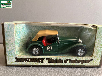 Voiture miniature ancienne 1945 MGTC Y-8 Matchbox 1/35