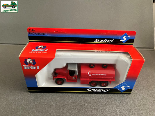 Voiture Miniature 3143 GMC Citerne  Pompiers TonerGam II Solido au 1/50