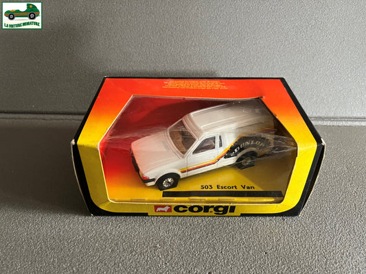 Ancienne Miniature Voiture Corgi Toys 503 Ford Escort Van 1983 12cm 1/36