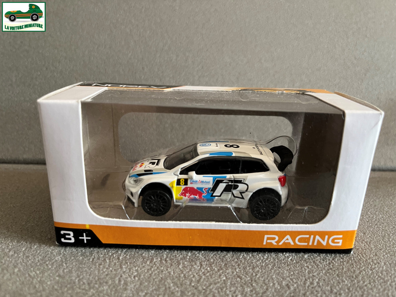 Voiture miniature Volkswagen Polo WRC Rallye Norev 3 inches 1/64