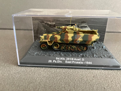 Miniature Militaire Char Tank Blindé Sd.Kfz. 251/9 Ausf. D Altaya 1/72